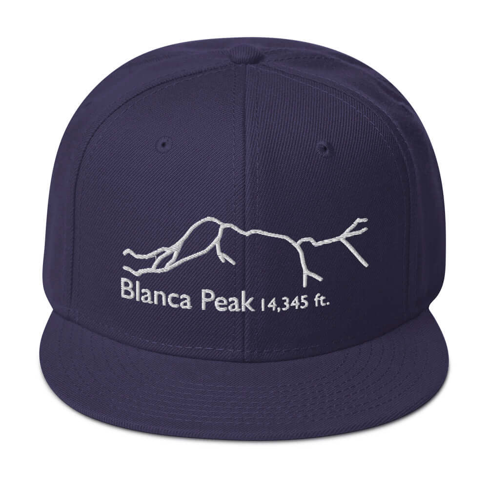 Blanca Peak Fourteener Snapback Hat – Mtns Co