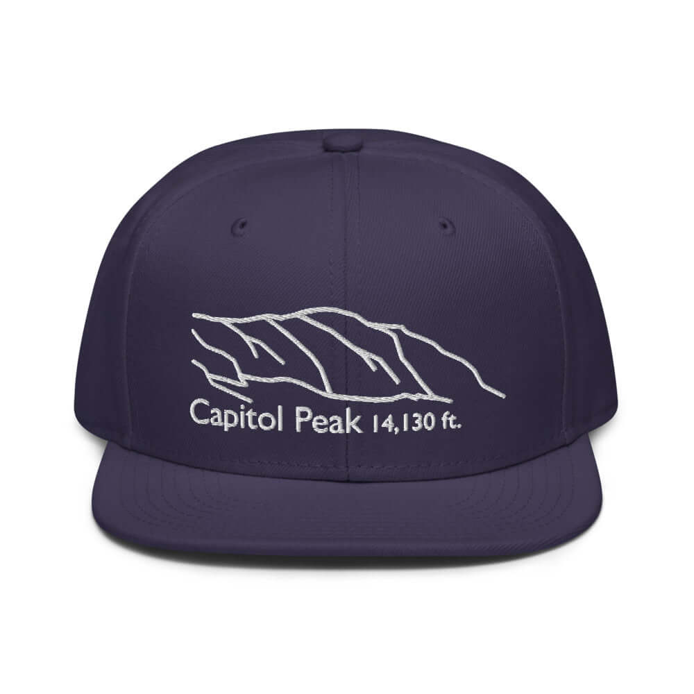 Capitol Peak Fourteener Snapback Hat – Mtns Co