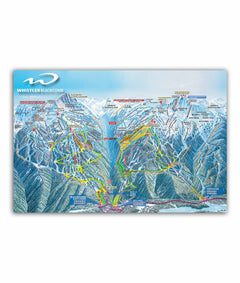 Whistler Blackcomb Ski Resort | Trail Map Poster